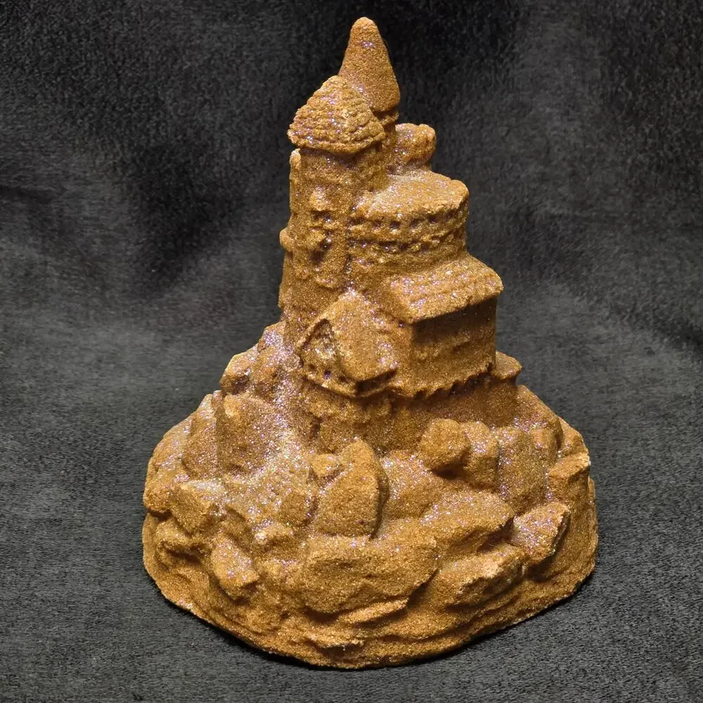 Mr. Sandman Sandcastle Figurine Real Sand Art Sculpture